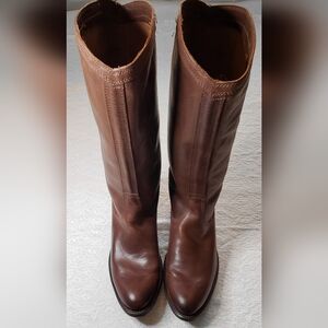 New Frye Women's Rider Pull-on Boots Color Drk Brown Size Women's 6 1/2 B